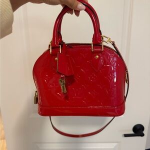 Louis Vuitton Alma Bag - Red Patent